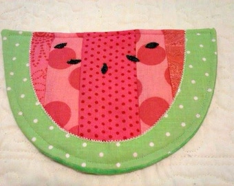 Watermelon Mug Rug - Coaster - Mug Rug