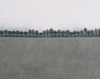 Intermission 2 - Archival 8x10 Art Print - Winter Landscape Painting - Elle Decoration - by Natasha Newton