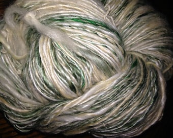 225 Yards Luxury Silk/Merino/Alpaca /Bamboo single ply "White Pine"