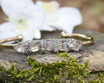 Herkimer Diamond Bracelet, Diamond Jewelry, April Birthstone, Birthstones, Mom Gift, Mothers Day