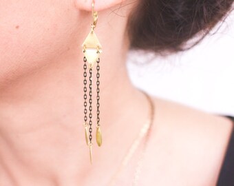 Aztec earrings