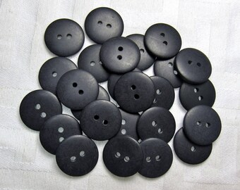 Very Dark Blue: 3/4" (19mm) Deep Navy Blue Buttons - Set of 25 New / Unused Matching Buttons