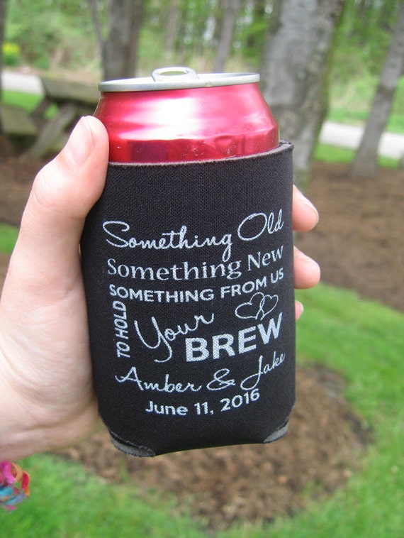 Items similar to Personalized Wedding Favors Beer Coolers Custom