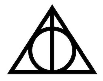 Harry Potter Deathly Hallows Symbol Vinyl Decal Sticker