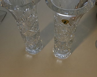 Waterford lead crystal vases
