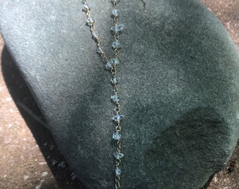 Herkimer Diamond Quartz Y Necklace
