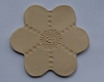 Ananda Om Flower (unglazed as yet)