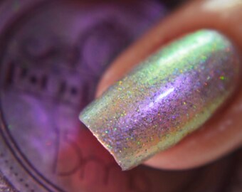 P•O•P Polish "I Myself Am Strange & Unusual" Nail Polish Quick Dry The Beetlejuice Halloween Collection Iridescent DuoChrome MultiChrome