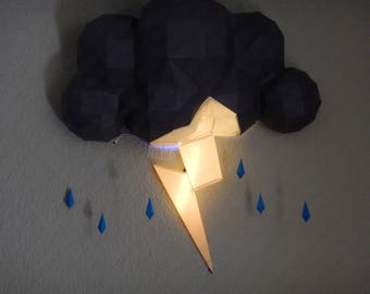 Cloud Lightning Papercraft
