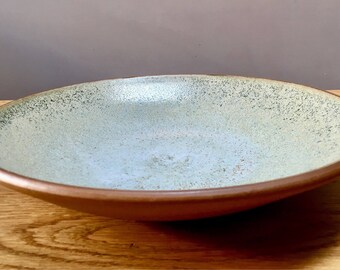 SOLD - Handmade ceramic fruit bowl/large bowl/ serving dish - thrown on a potterswheel in rich toasted stoneware clay