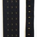 1 Metre x Black Continuous Hook and Eye Tape Plush Back with Gold Hooks