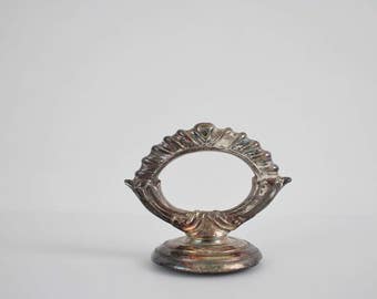 Ornate Vintage Finial Handle - Silverplate Serviceware Finding