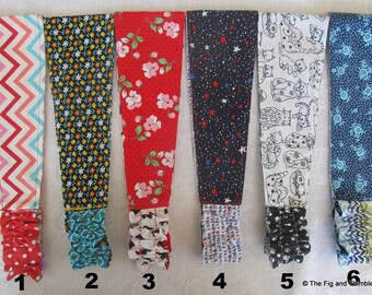 Fabric Headband Women Girls Reversible Hairband - Chevrons, Scotties, Floral ..Pick one