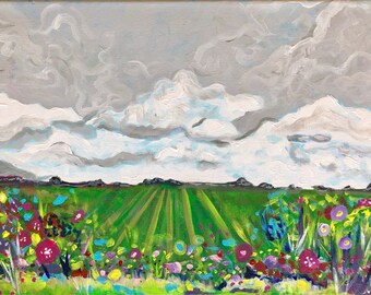 The Calm Before The Storm, original painting on canvas