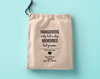 Wedding recovery bachelorette,Hangover recovery Bag,Wedding,Disney,Hen Party,Custom Bachelorette Hangover Kit Bag,Bachelorette Party Favor