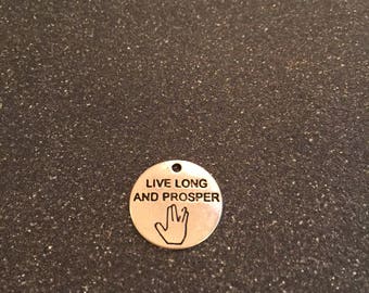 Live long and prosper charm, Star Trek charm