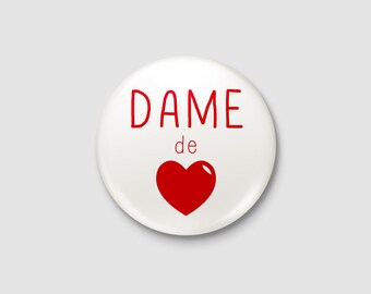 Badge Poker "Queen of hearts"