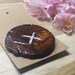 Rustic Handmade Large Lacquered Wooden Button - Natural Eco Friendly 4.5cm/1.77in Diameter