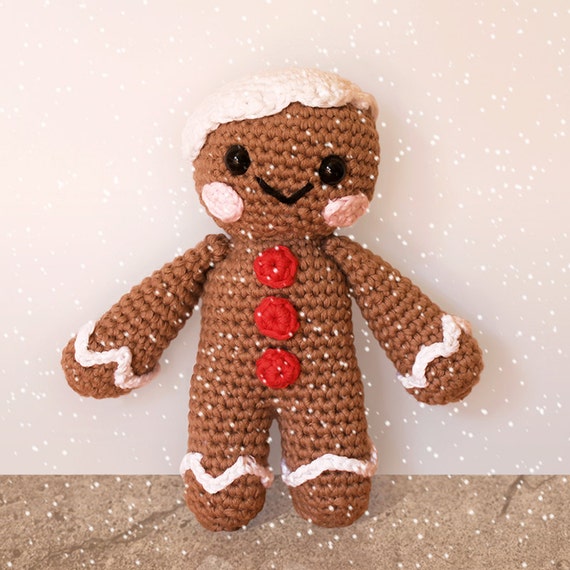 Gingerbread Man - Christmas Patterns. Amigurumi Pattern PDF.