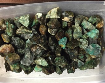 Wholesale 1lb+ Chrysocolla / Malachite on Quartz Rough