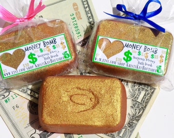 Mystery Money Bath Bomb, cash bath bombs 1- 50dollars inside, bath bomb with, bathbomb favors, bath bomb surprise, bath bomb for kids,bath