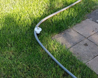 Hose pulley made of stainless steel v2a for garden hose