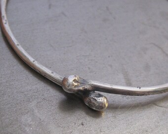 KISS Sterling Silver Bangle Bracelet