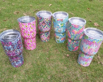 20% OFF SPRING BREAK! Lilly Inspired Print Insulated Tumblers
