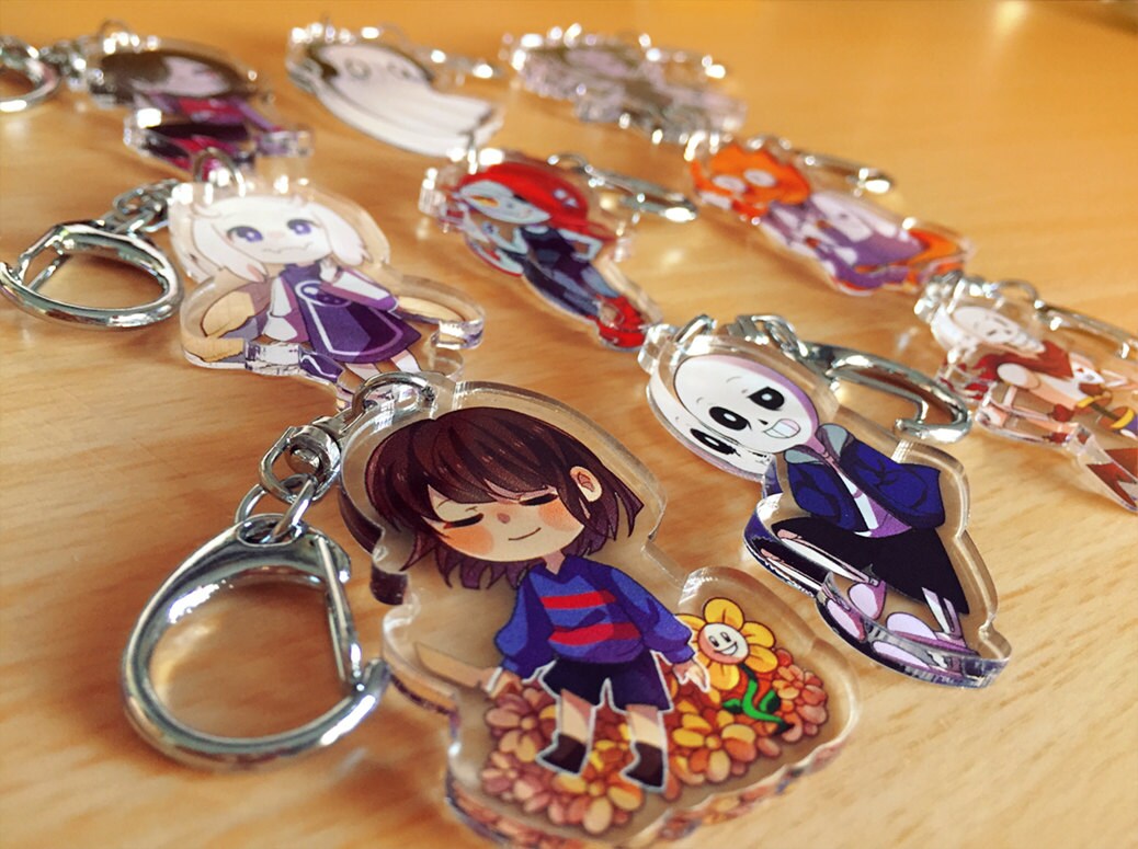 Undertale Clear Acrylic Keychain