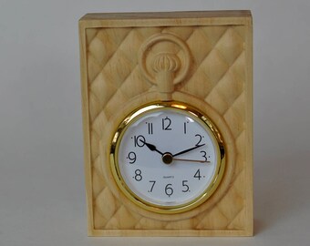 Pocket Watch Clock - Wood