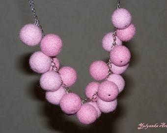 Needle felted Necklace