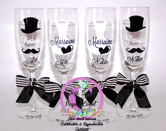 Personalized Champagne Flute