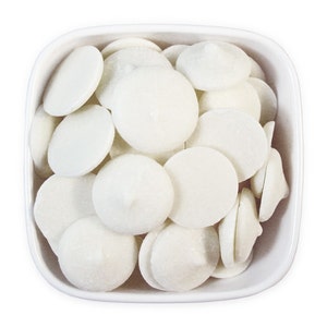 Super White Candy Melts 1 LB - bright white melting chocolate wafers for cakepops or chocolate making