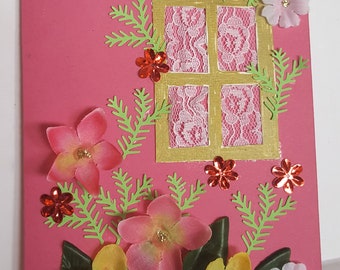 Greeting card, all occasions card, carte de voeux, hand made card, friendship card, carte d'amitié