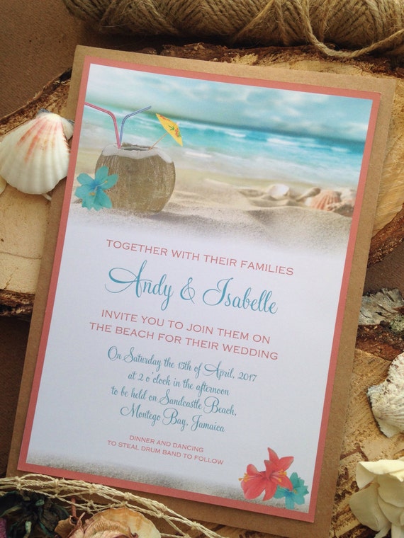 Caribbean Wedding Invitations 2