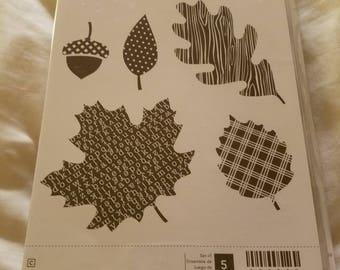 Stampin' Up! Wonderfall Set of 5 New Unmounted Stamps