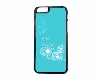 Dandelion Blowing In The Wind Case Design For iPhone 5/5s, 5c, 6/6s, 6/6s Plus, 7, 7 Plus, 8 or 8 Plus.
