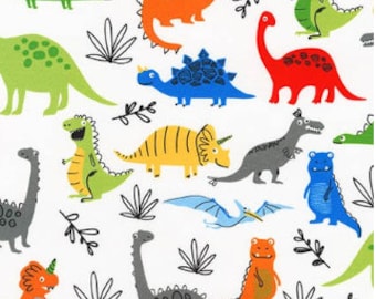 Bright (Primary) Dinosaurs from Robert Kaufman's Dinoroar Collection by Sea Urchin Studios