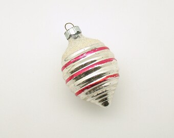 Vintage Christmas Decoration Glass Ornament Shiny Brite Mid Century