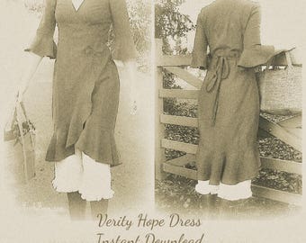 Verity Hope / Dress sewing pattern / epattern /dress / sewing pattern / digital / dressmaking / small // medium // large // x large