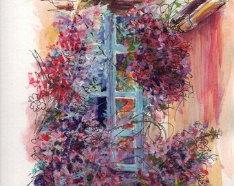Flowers Around Window