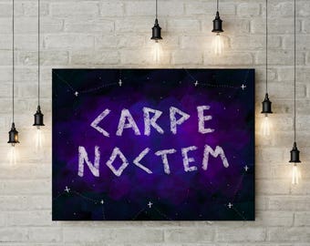 CARPE NOCTEM (Seize the Night)・Digital Art Printable・Instant Download