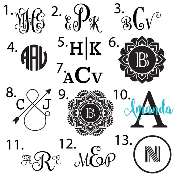 Custom Decal - Vinyl Decal, Swell Decal, Yeti Decal, Monogram Decal