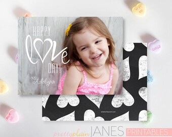 Happy Love Day Valentine Photo Card | Digital Printable Valentine Card | Classroom Photo Valentine | Custom Valentine Card