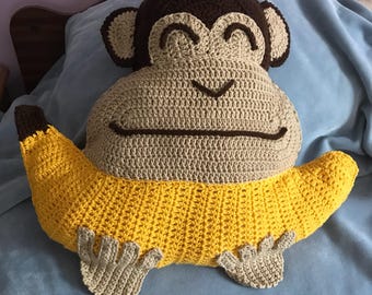 Chimp the chimpanzee pillow.