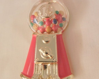 Rare one cent bubblegum machine Brooch AJC