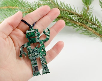 Circuit Board Ornament Robot, Computer Programmer, Software Engineer, Computer Science Gift, Christmas Ornament, Techie Stocking Stuffer