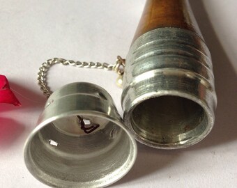 Extraordinary Chillum of Sheesham Wood with Steel Lid