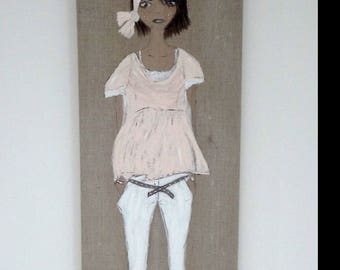 female mannequin in Tableau acryliquepour home decor