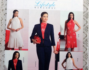 Butterick 4996, Misses' Jacket, Top, Dress, Skirt and Pants Sewing Pattern, Lifestyle Wardrobe Pattern, Misses' Size 6, 8, 10, 12, Uncut